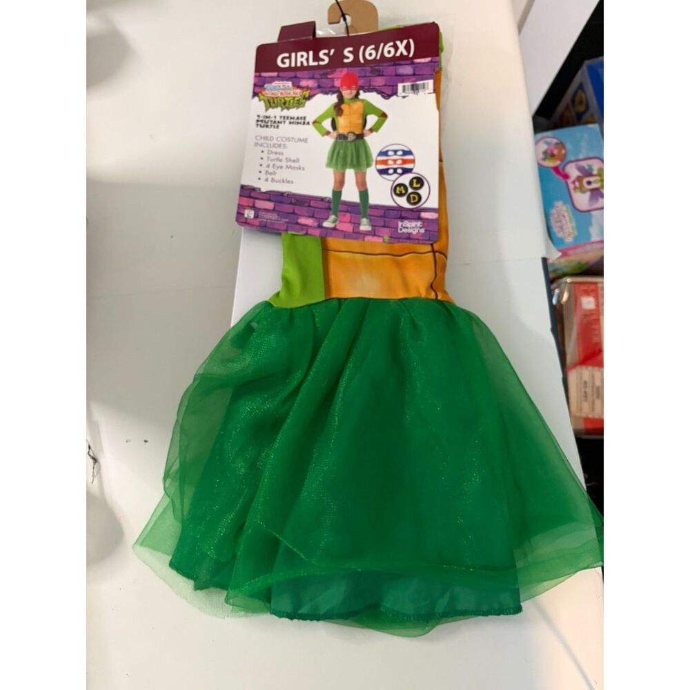 Girls TMNT 4 in 1 costume dress set